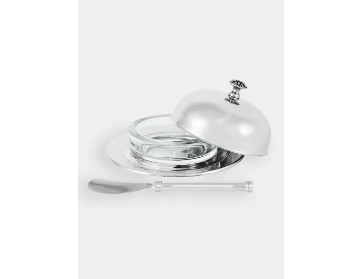 Икорница 14х7 см с ножом круглая Anna Lafarg Brittany