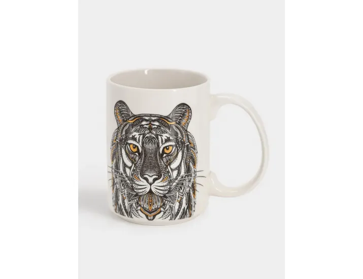 Кружка 500 мл белая Тигр Anna Lafarg Wild