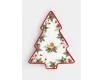 Блюдо 20.5x25.5 см белое с красным кантом Елочка Easy Life Christmas Berries