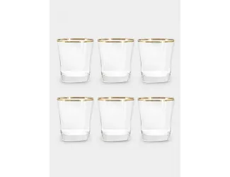 Набор стаканов для виски, 6 пр, 365 мл, Gemma, золото