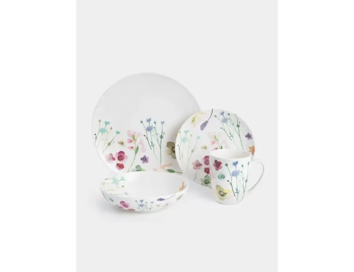 Набор обеденный 16 предметов белый Лесные цветы Maxwell & Williams Wildwood