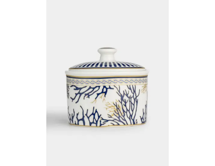 Сахарница 0,3 л белая Кораллы Pozzi Milano Corallo