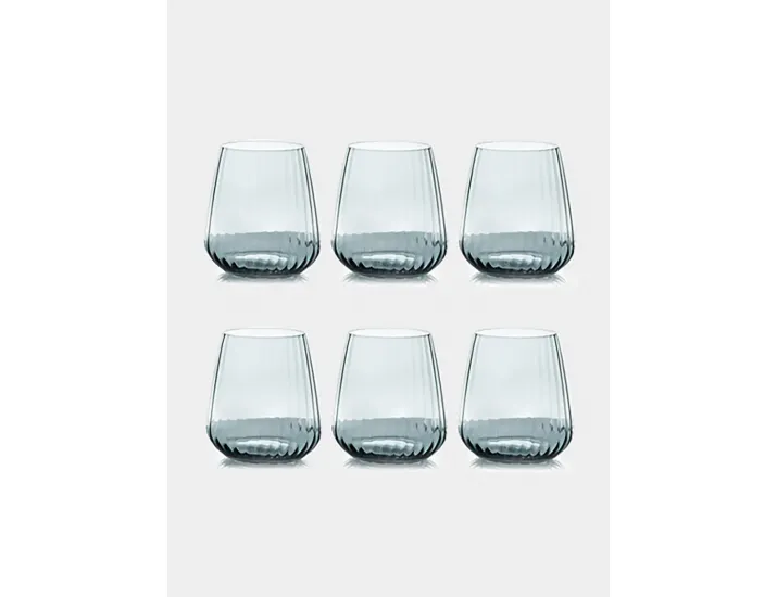 Набор стаканов для виски 6 предметов 450 мл серый Le Stelle Opium