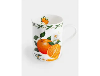 Кружка, 300 мл, фарфор F, белая, Апельсин, Orchard Fruits