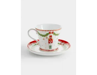 Пара чайная, 1 перс, 2 пр, 200 мл, фарфор P, белая, Щелкунчик и фея, Magie de Noel