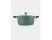 Кастрюля 24 см 4.2 л с крышкой с покрытием зелёная Maxwell & Williams Agile