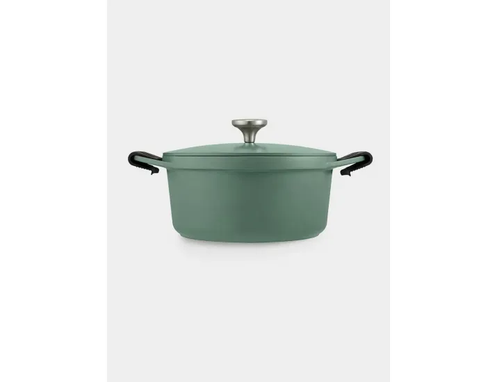 Кастрюля 24 см 4.2 л с крышкой с покрытием зелёная Maxwell & Williams Agile