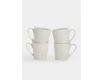 Набор кружек 4 предмета 380 мл белые геометрия Maxwell & Williams Nova