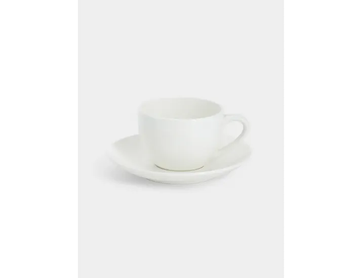 Чашка с блюдцем 100 мл белая Maxwell & Williams Кашемир