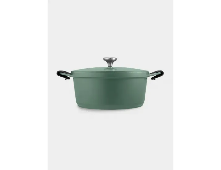 Кастрюля 28 см 6.3 л с крышкой с покрытием зелёная Maxwell & Williams Agile