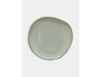 Тарелка закусочная, 22 см, зелёная, Organica