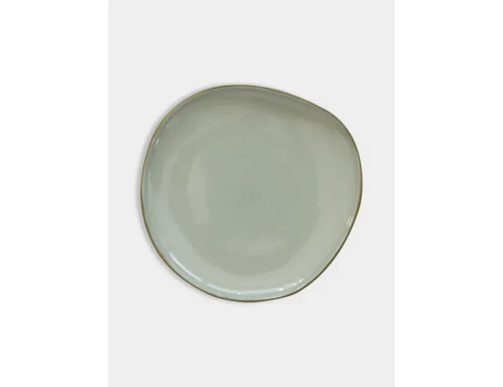 Тарелка закусочная 22 см зелёная Easy Life Organica