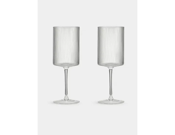 Набор бокалов для вина 2 предмета 520 мл прозрачные Полосы Pozzi Milano Modern Classic