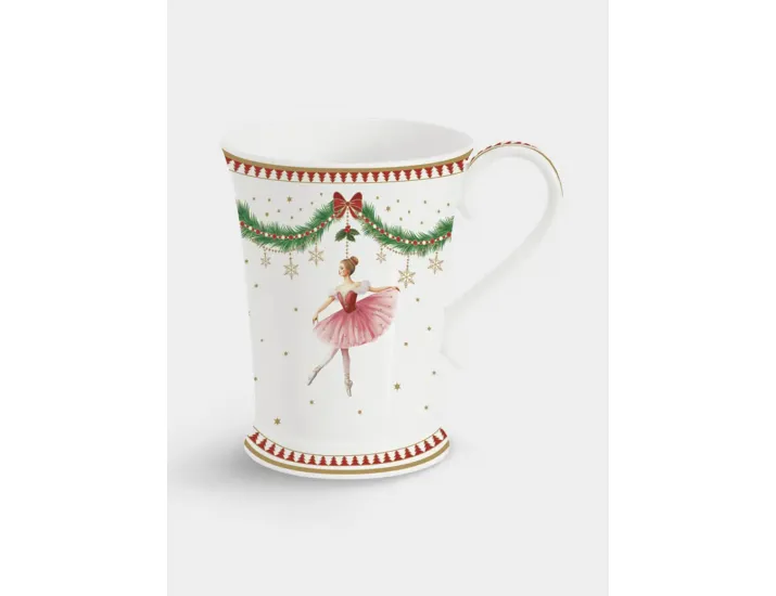 Кружка 300 мл белая Щелкунчик и фея Easy Life Magie de Noel