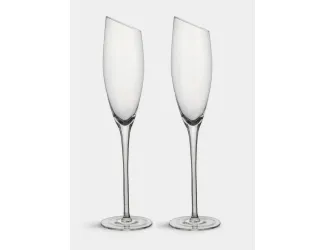 Бокал для шампанского, 180 мл, 2 шт, кристальное стекло, Violoncello