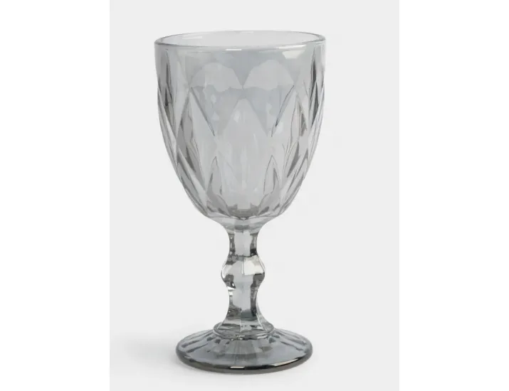 Бокал-кубок для вина 300 мл серый Anna Lafarg Diamond color