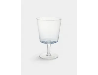 Бокал-кубок для вина, 320 мл, стекло, голубой, Soul