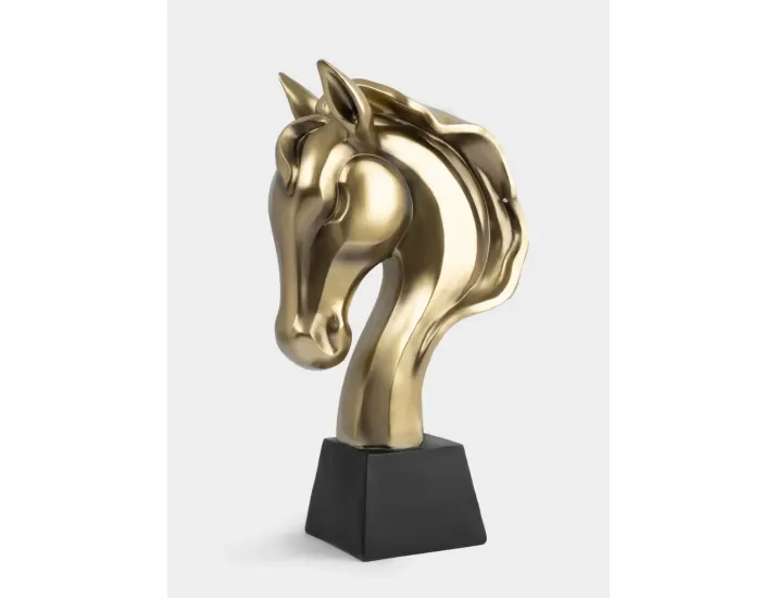 Статуэтка 35 см бронзовая Голова коня Anna Lafarg Horse