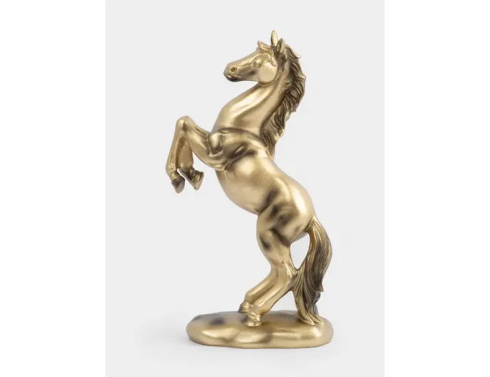 Статуэтка 25 см золотистая Конь на дыбах Anna Lafarg Horse