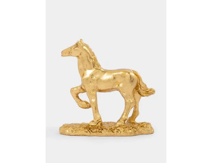 Статуэтка 9 см золотистая Лошадь Anna Lafarg Horse
