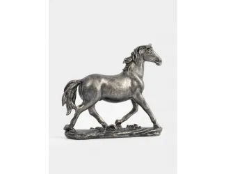 Статуэтка, 18 см, полирезин, бронзовая, Бегущий конь, Horse