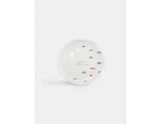 Тарелка закусочная, 22 см, керамика, белая, Рыбки, Sea world