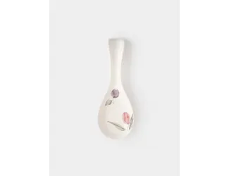 Подставка под ложку, 25 см, керамика, белая, Сливы, Plum Orchard