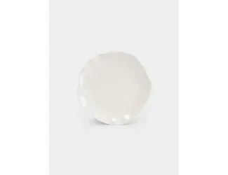 Тарелка обеденная, 26 см, фарфор P, белая, Волнистый край, White ocean