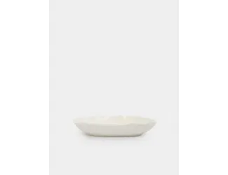 Тарелка суповая, 22х4 см, 600 мл, фарфор P, белая, Волнистый край, White ocean