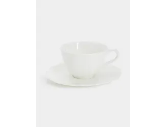 Пара чайная, 1 перс, 2 пр, 250 мл, фарфор F, белая, Lotus white