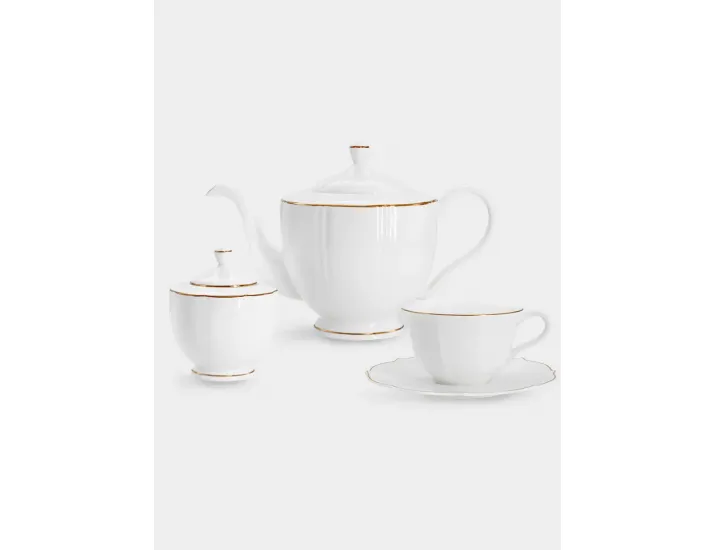 Сервиз чайный на 6 персон 14 предметов золото Anna Lafarg Emily Лотос