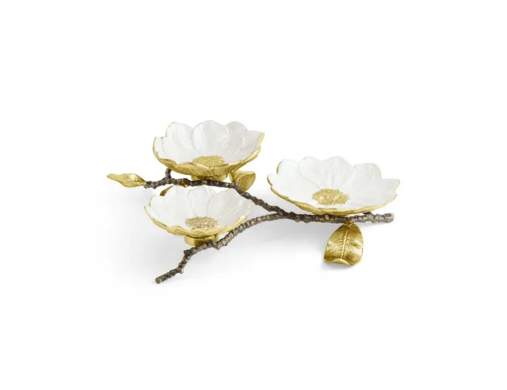 Менажница Michael Aram Vintage Bloom 3 секции 33х27 см