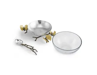 Чаша с ложкой Michael Aram Butterfly Ginkgo 15 см