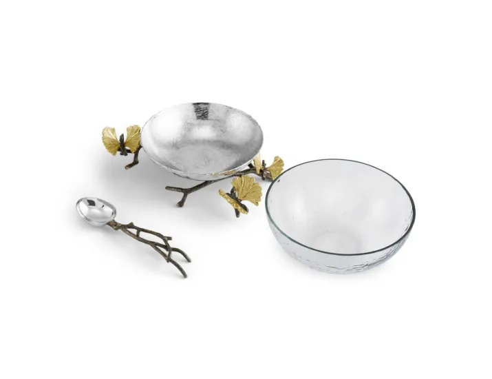 Чаша с ложкой Michael Aram Butterfly Ginkgo 15 см