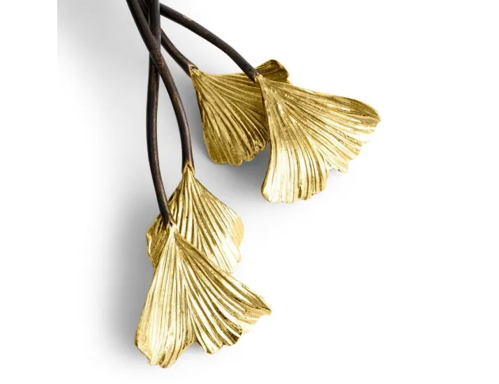 Набор сервировочный Michael Aram Golden Ginkgo 2 предмета 29 см