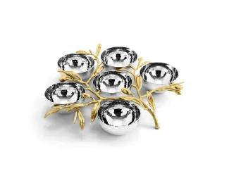 Менажница Michael Aram Olive Branch 6 секций 26х25 см