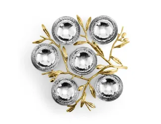 Менажница Michael Aram Olive Branch 6 секций 26х25 см