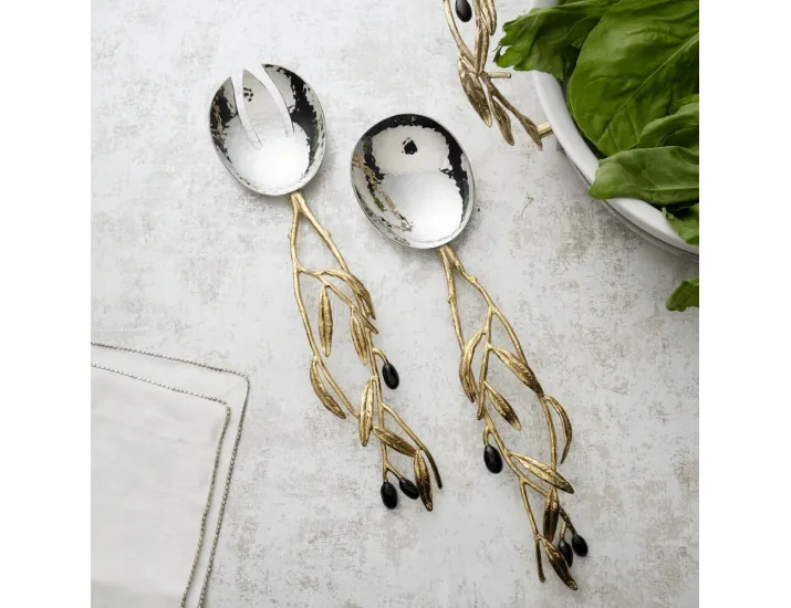 Набор сервировочный Michael Aram Olive Branch 2 предмета 29 см