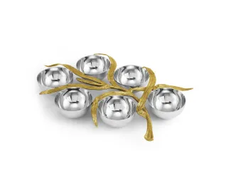 Менажница Michael Aram Palm 6 секций 32х22 см