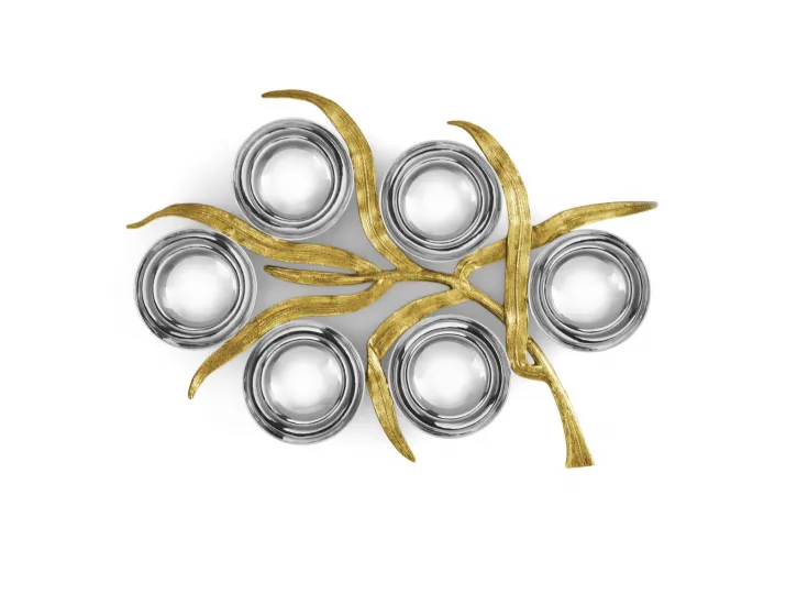 Менажница Michael Aram Palm 6 секций 32х22 см