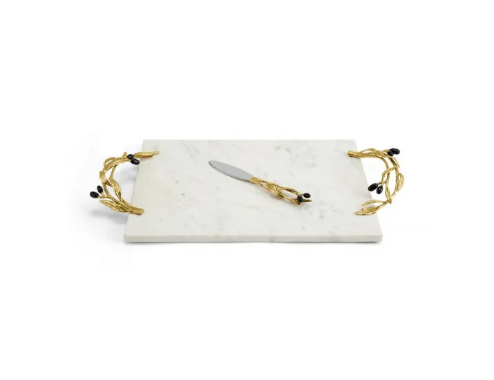 Доска для сыра с ножом Michael Aram Olive Branch 51х25 см
