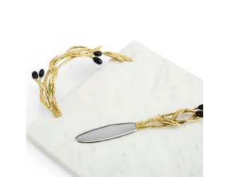 Доска для сыра с ножом Michael Aram Olive Branch 51х25 см