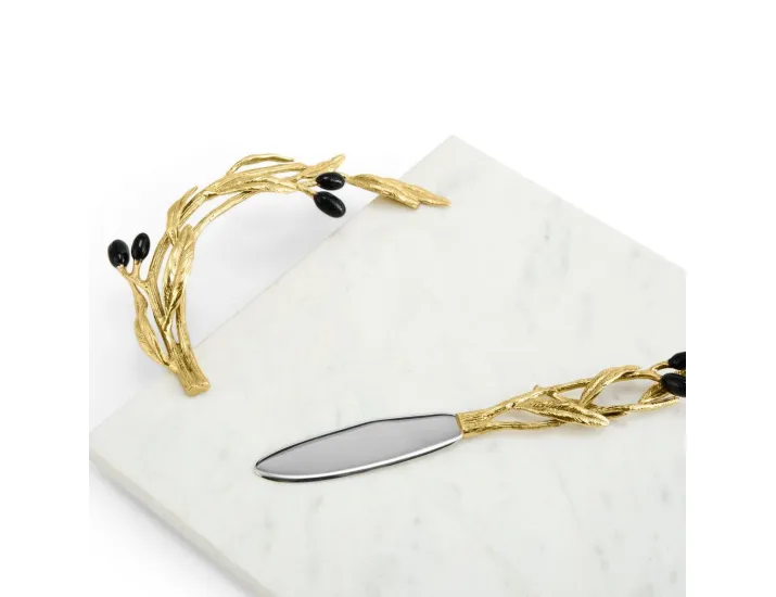 Доска для сыра с ножом Michael Aram Olive Branch 51х25 см