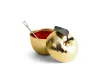 Банка для меда с ложкой Michael Aram Apple 11 см золото