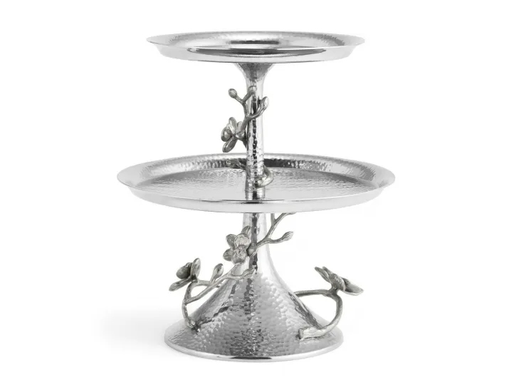 Этажерка Michael Aram White Orchid двухъярусная 23 см