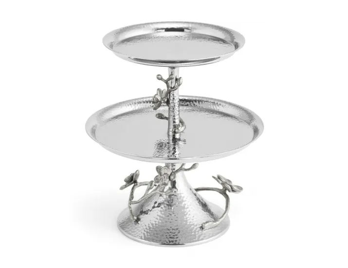 Этажерка Michael Aram White Orchid двухъярусная 23 см