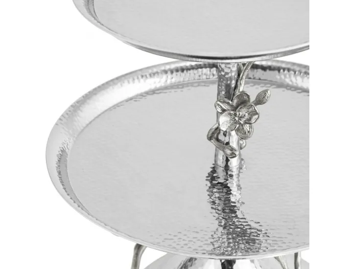 Этажерка Michael Aram White Orchid двухъярусная 23 см