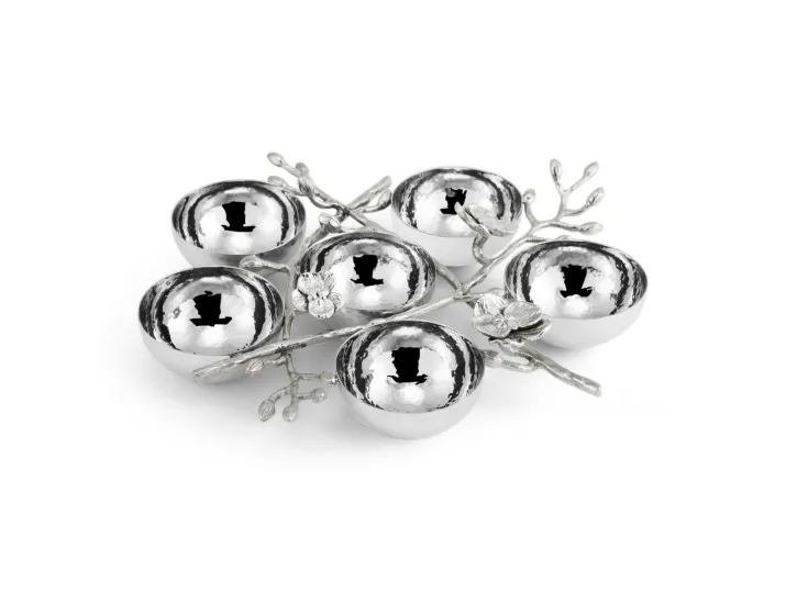 Менажница Michael Aram White Orchid 6 секций 29х26 см