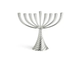 Подсвечник Michael Aram Twist 27 см серебро