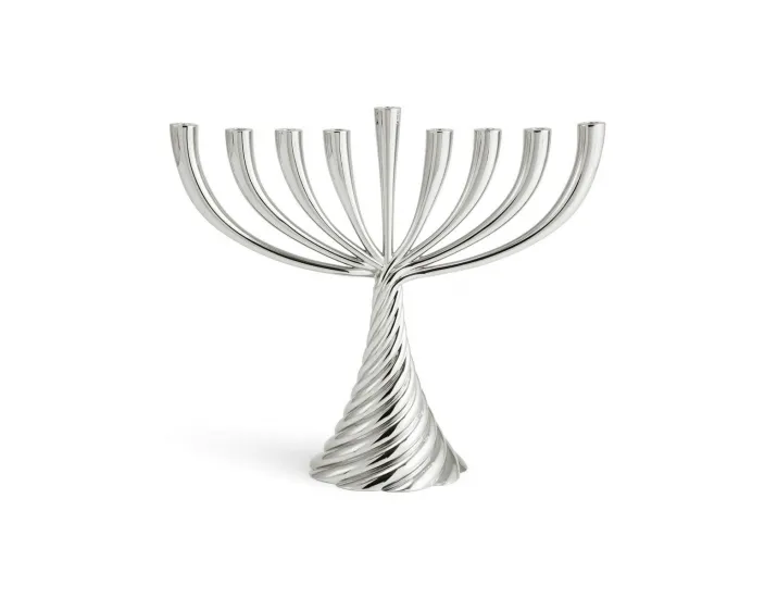 Подсвечник Michael Aram Twist 27 см серебро